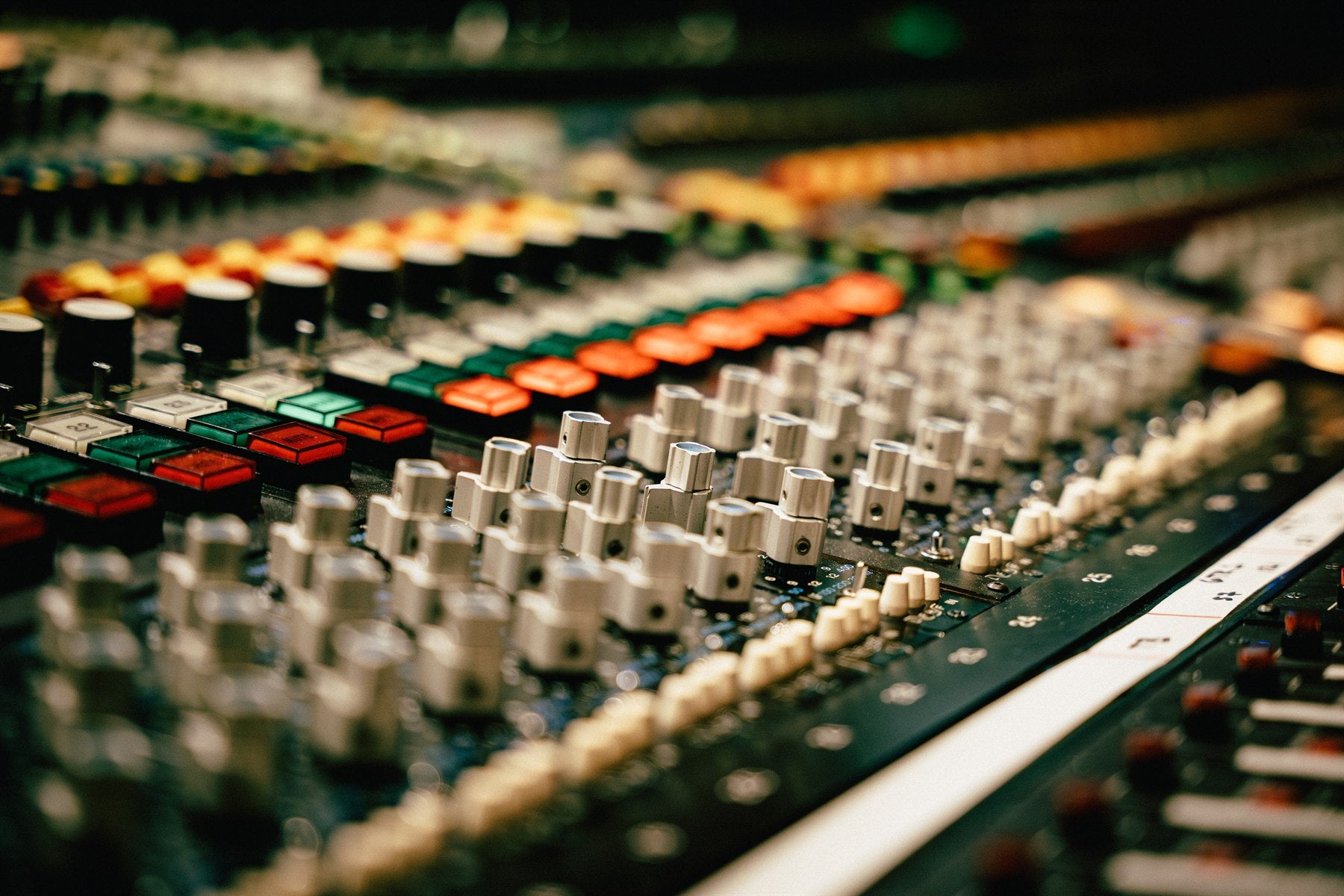 The original analog console at Sunset Sound